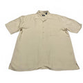 Jos. A. Bank Large Silk  Shirt Light Beige Short  Sleeves