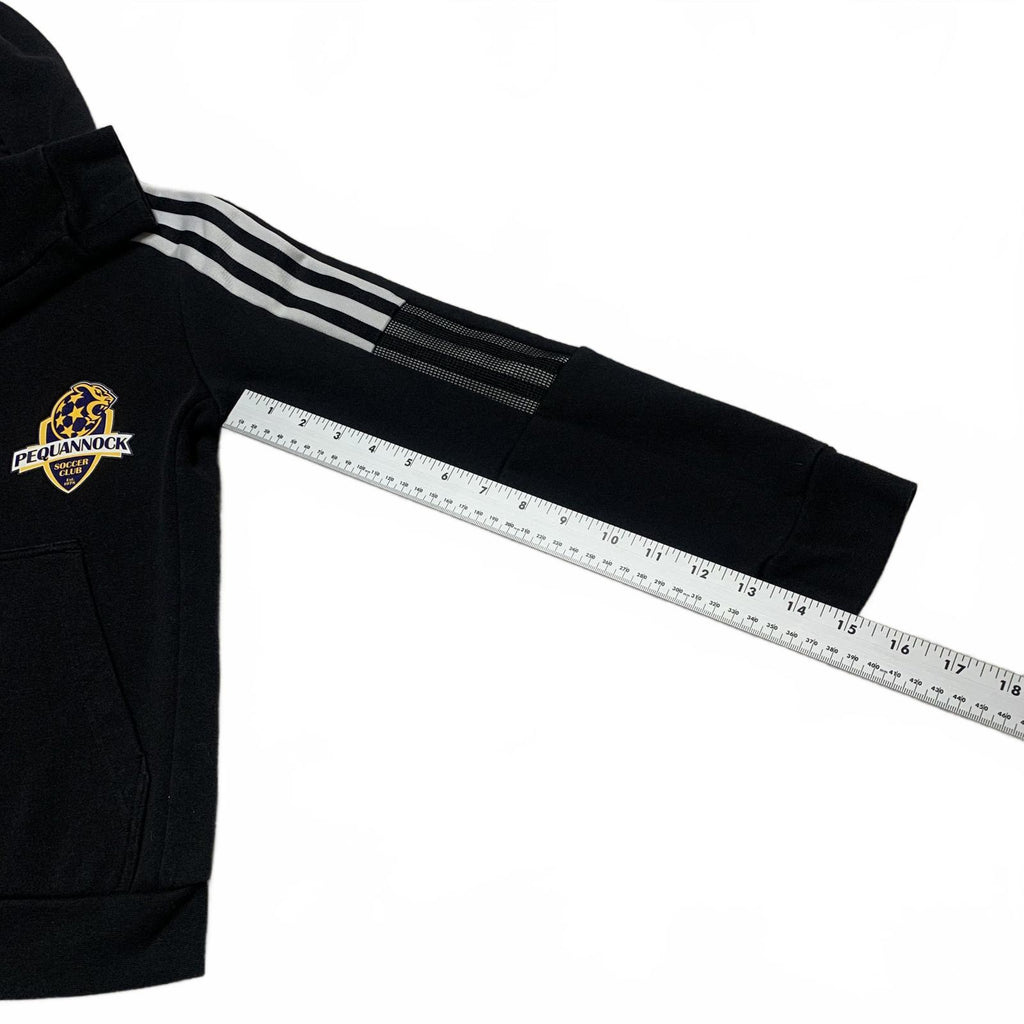 Adidas Youth Medium Black Soccer Club Hoodie Pequanock No 25