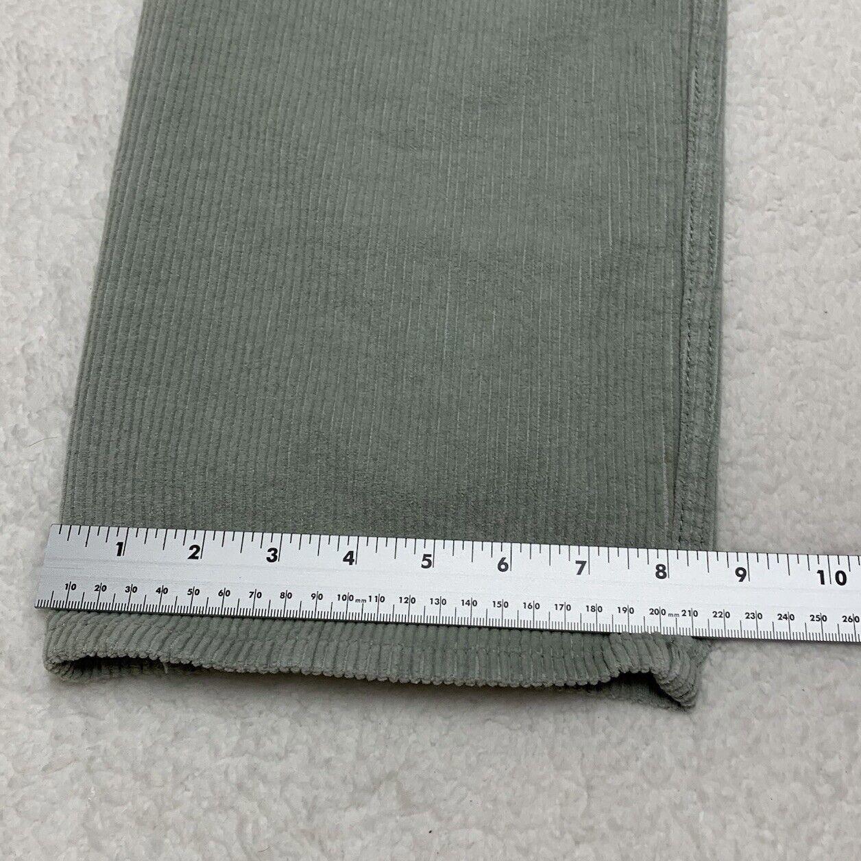 Motel Corduroy Pants Women’s XS Mint Green Wide Leg Light