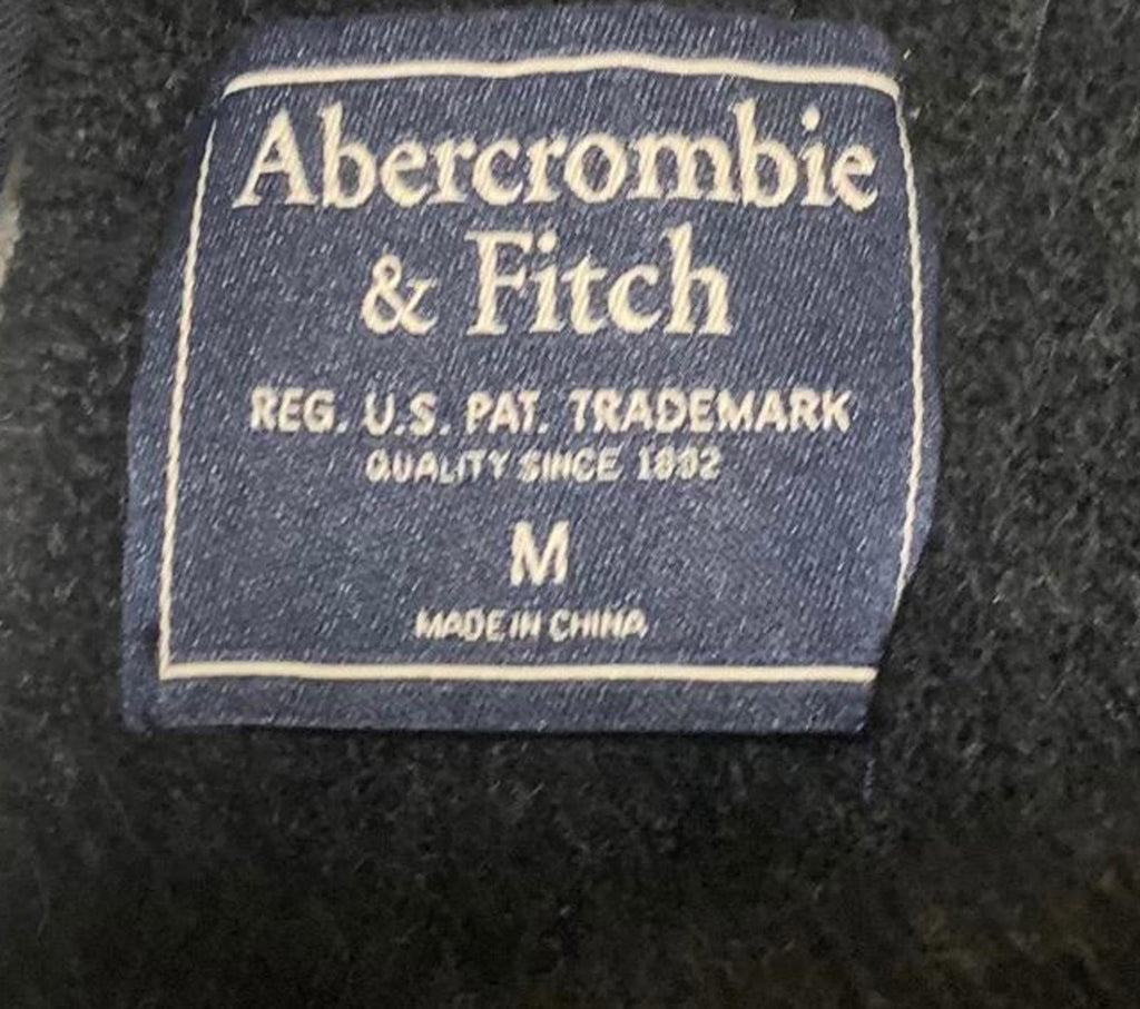 VTG Abercrombie & Fitch Women's Size M Black Long Sleeve Y2K Sweater Tie Back