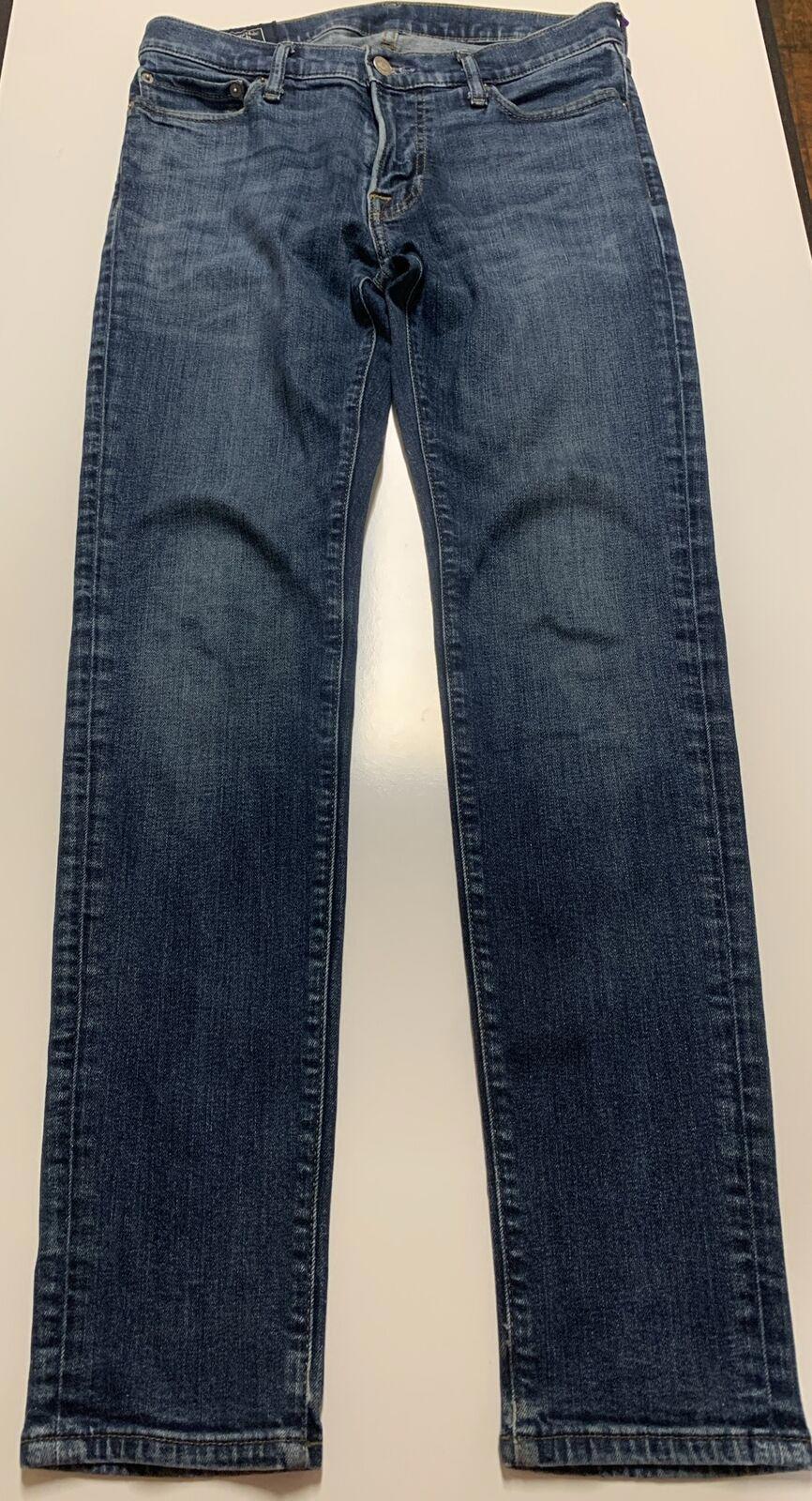 Abercrombie and Fitch Jeans W29 L30 Blue Super Slim Stretch