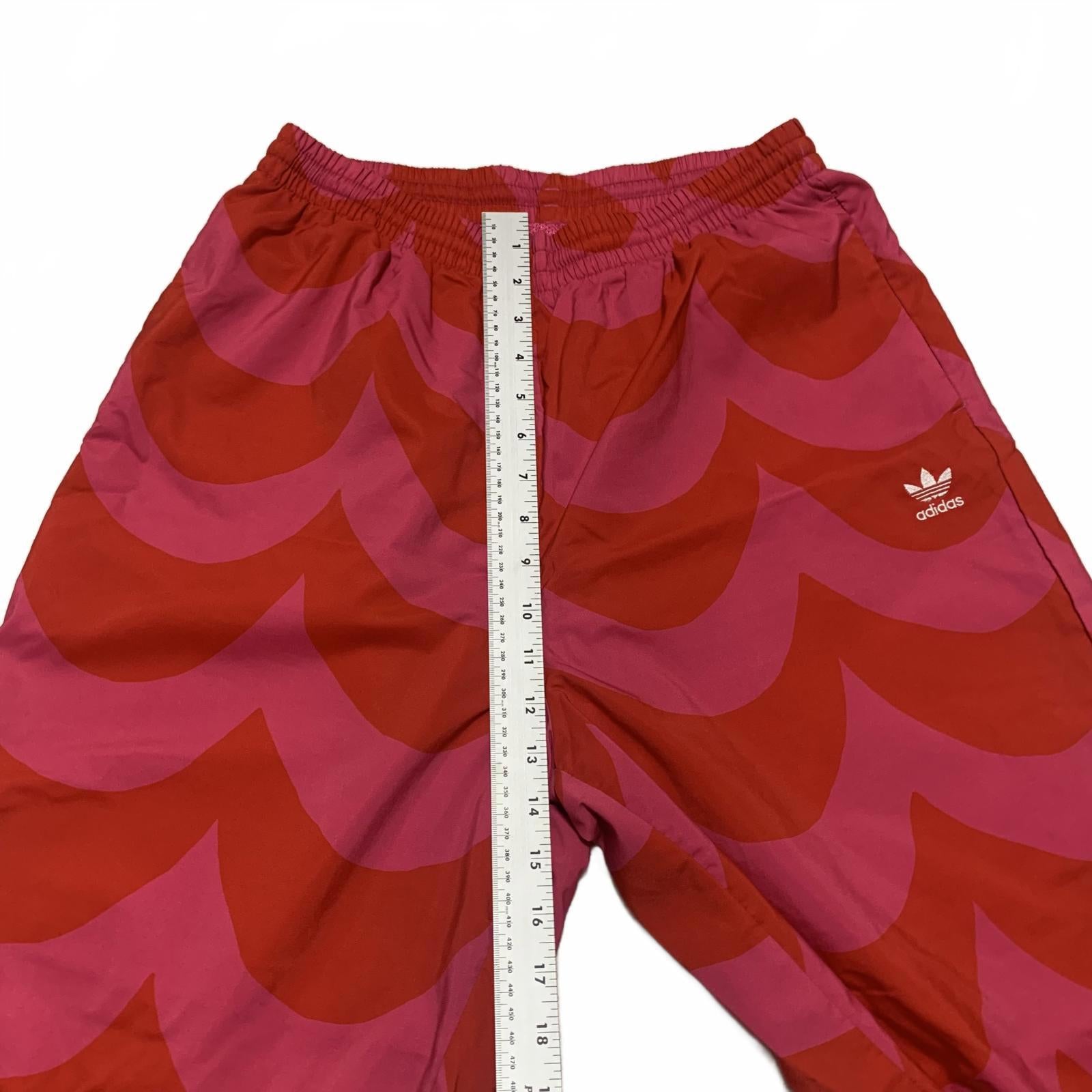 Adidas Marimekko Primegreen Womens Size 8-10 Estimated Red Fuchsian Track Pants