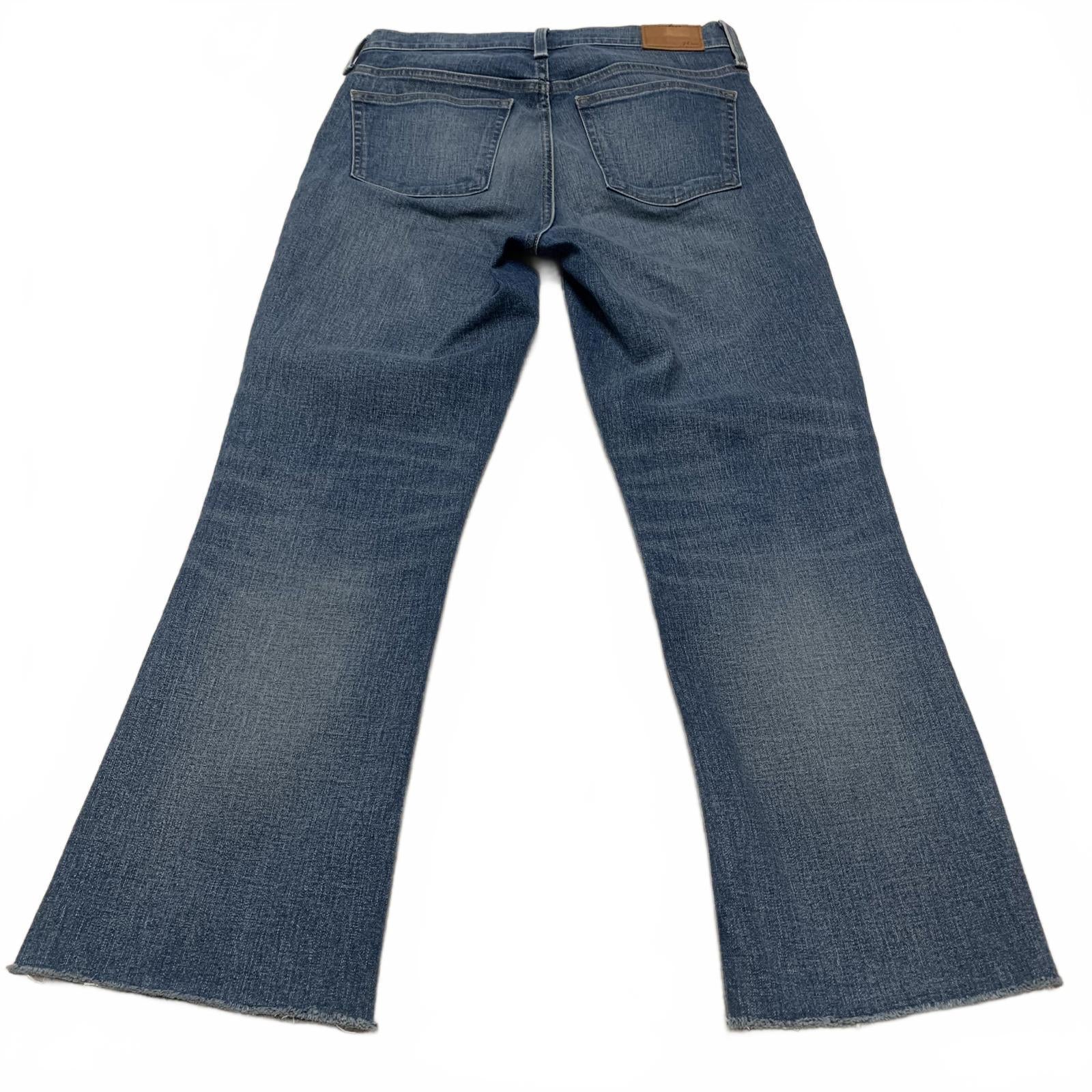 J.Crew Women's Size 29 Blue Denim Flare Boot Crop Jeans 30 X 25.5