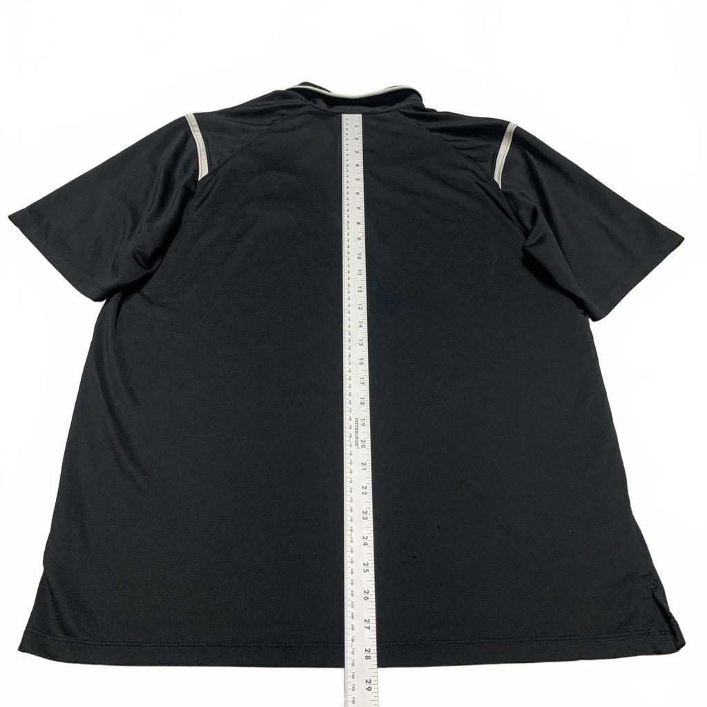 Nike DRI-FIT Mens Sz Large Black Lacrosse Polo Black