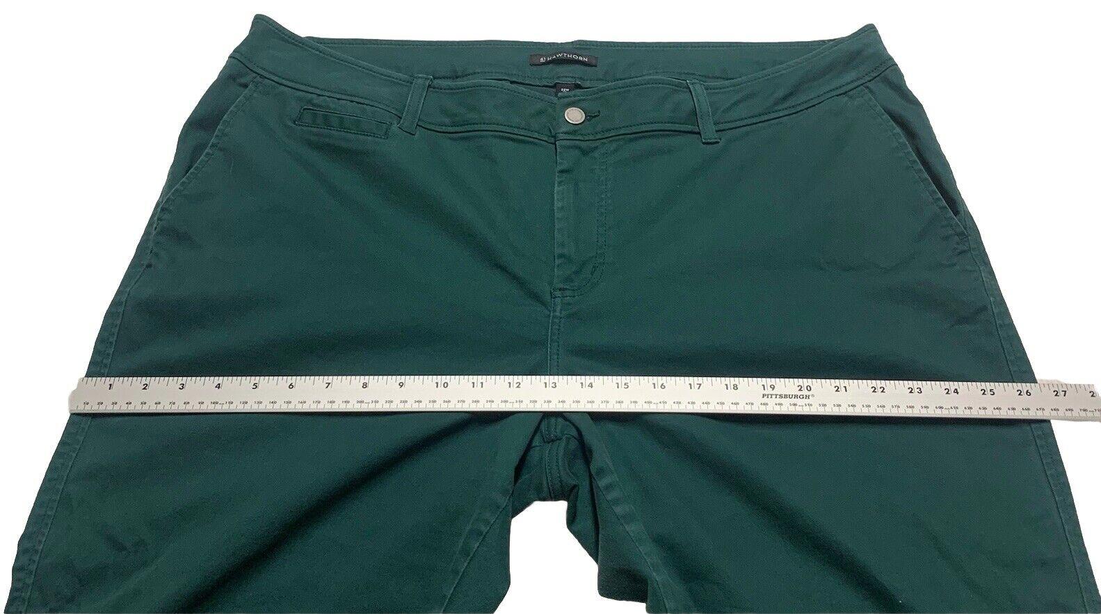 41 Hawthorn Jeans  Women's Size 22W Green  Slant Side
