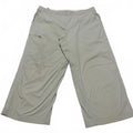 L.L. Bean Womens Sz 12R Beige Cargo Capris Outdoor Activities W34x22.5L