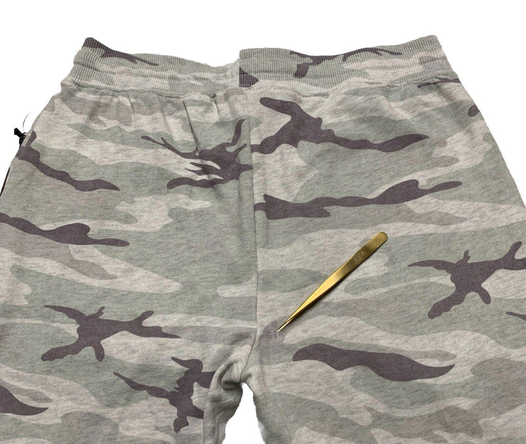 Dex Clothing Women Medium Light Gray Jogger Legging Pants Camouflage Print