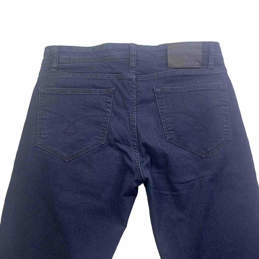 Jack of Spades Men's Jeans 33 x 26.5 Altered Dark Blue  Straight Leg Classic Fit