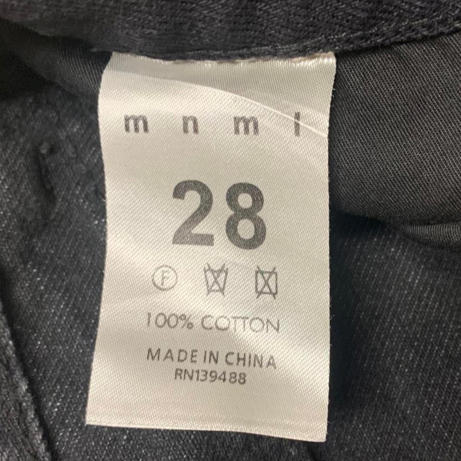 MNML Mens Sz 28 Black Skull Graphic Jeans