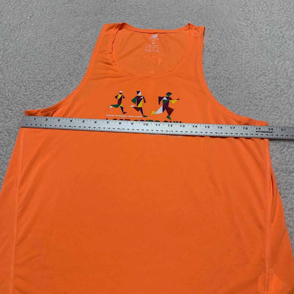 New Balance Men's Medium Orange LGBT Pride Run Tank Top NY 2024