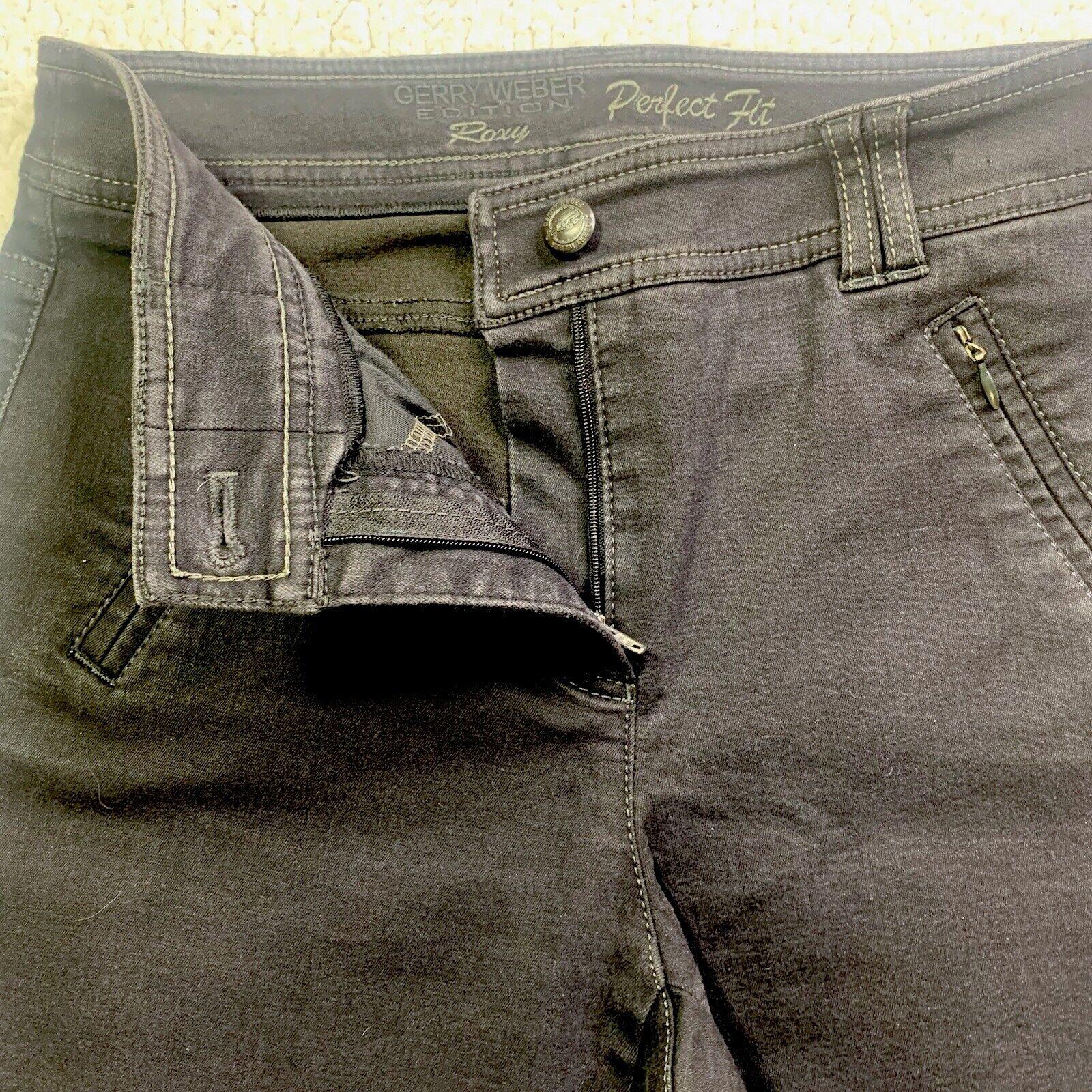 Gerry Weber Roxy Girl's Jeans Size US/C 8 Black Fit Skinny
