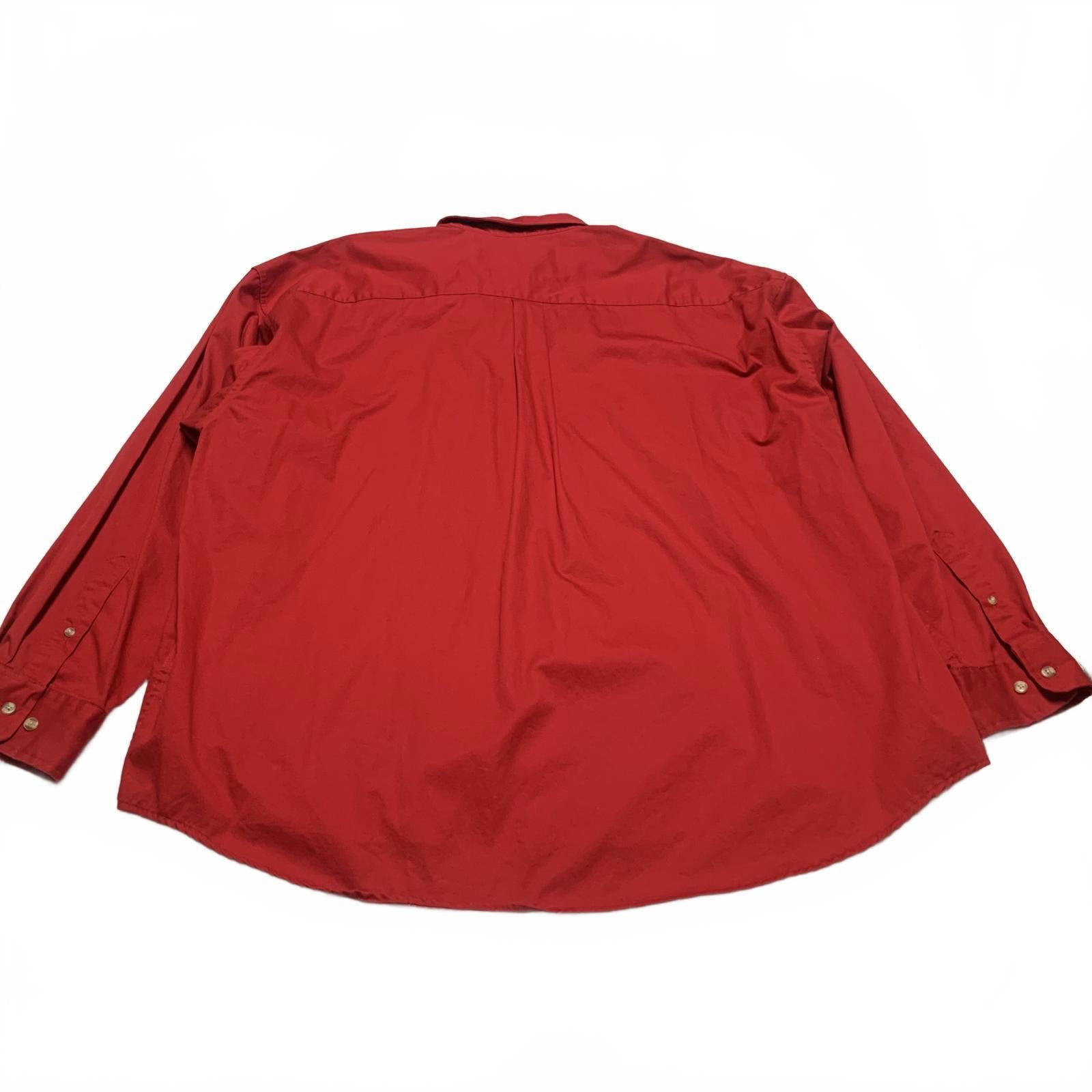Munsingwear Men's 3X Red Wrinkle Resistant Red Button Shirt