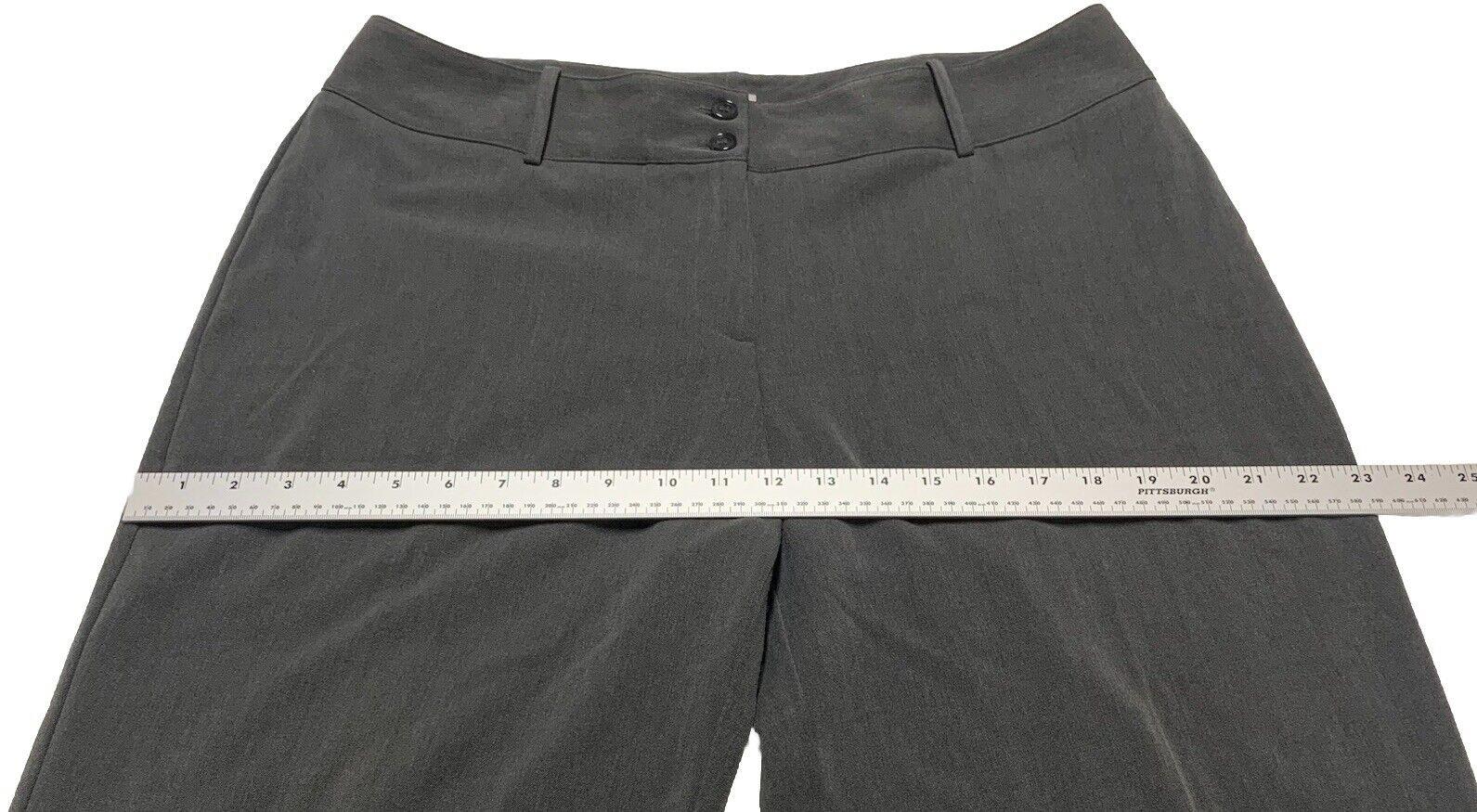 Worthington Women’s  Size 14 Wide Leg Pants  Modern Fit Slacks Trousers Gray