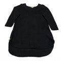 Michael Kors Women's Black Plus Size 1X  Knit Top Tunic Sweater High Low Hem