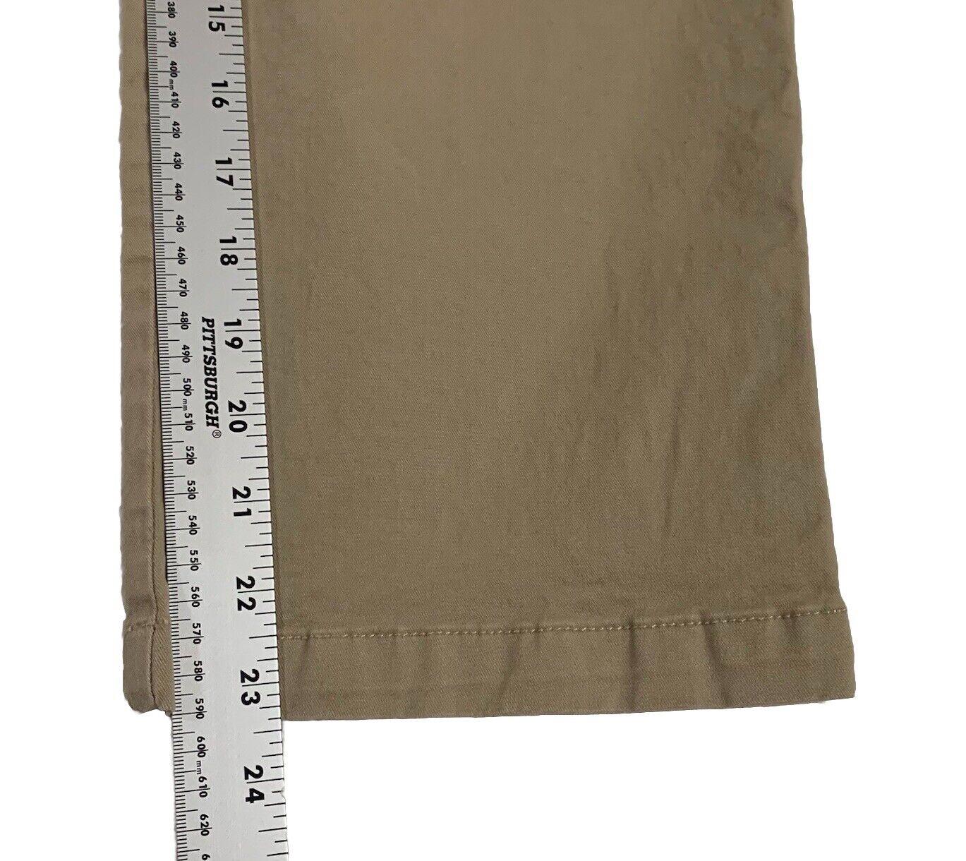 Eddie Bauer Pants Women's Size 12 Khaki Curvy  Crop Chino Straight W33.5x23.5L