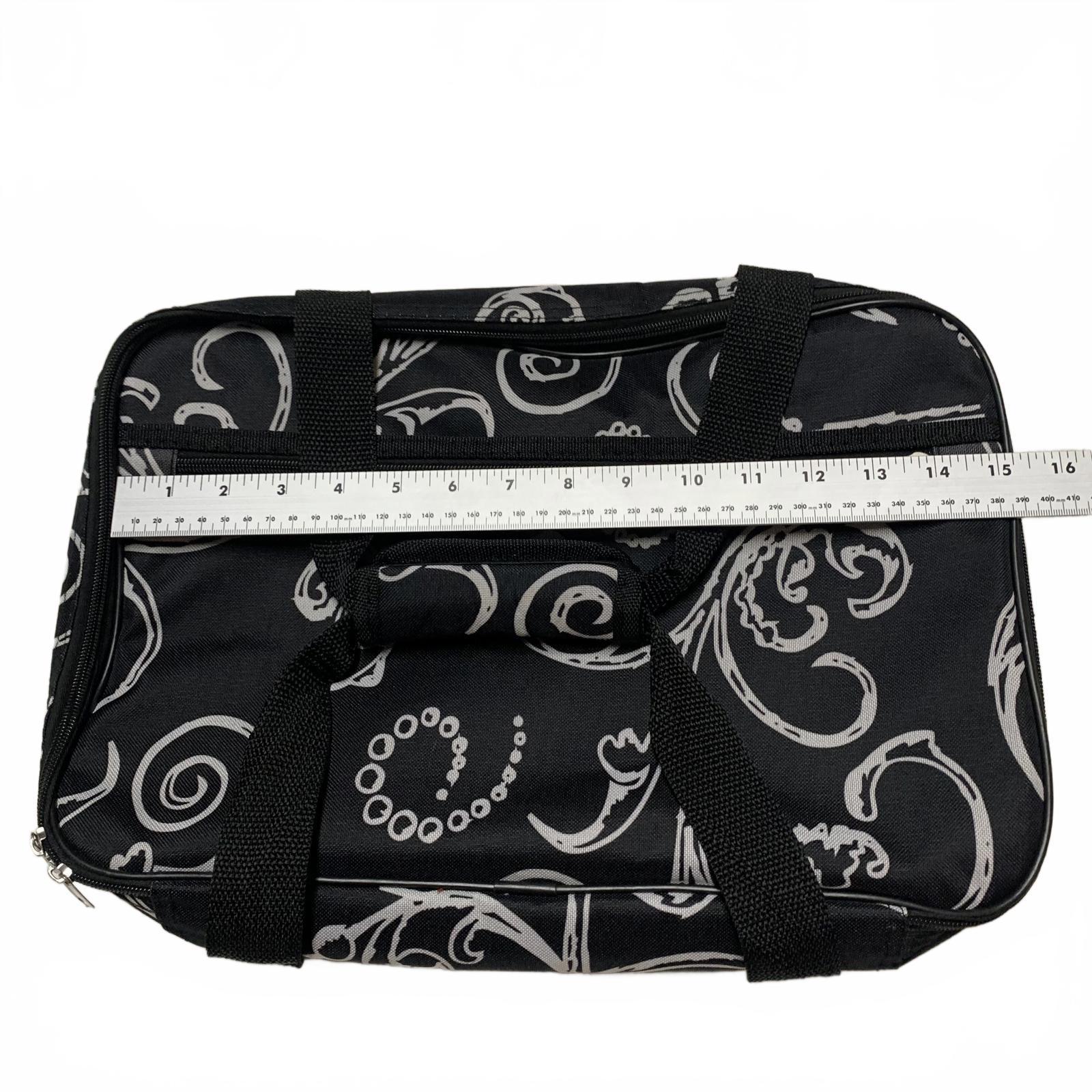 Home Essentials Black Floral Casserole Hot Food Tray Bag