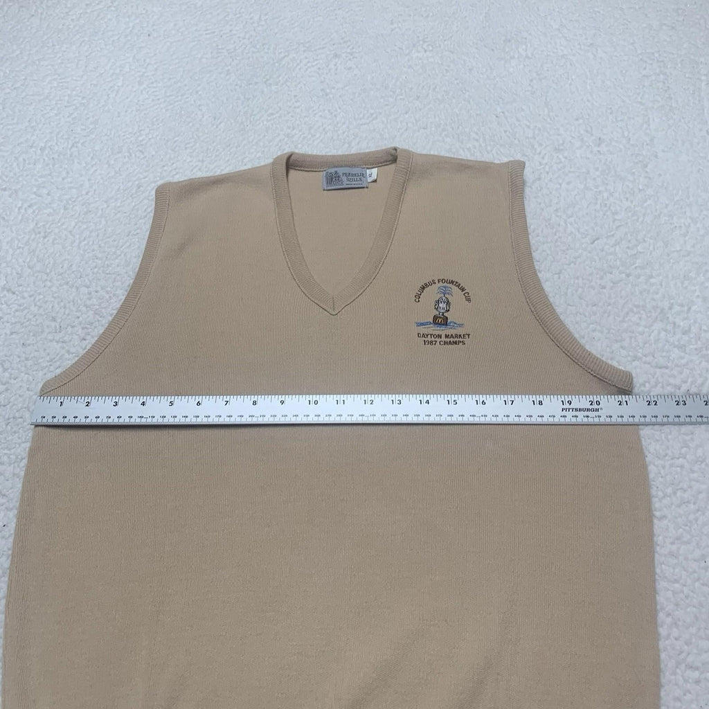 VTG 87 McDonald’s Fountain Cup Champs Vest Men's XL Franklin Mills Dayton Mkt