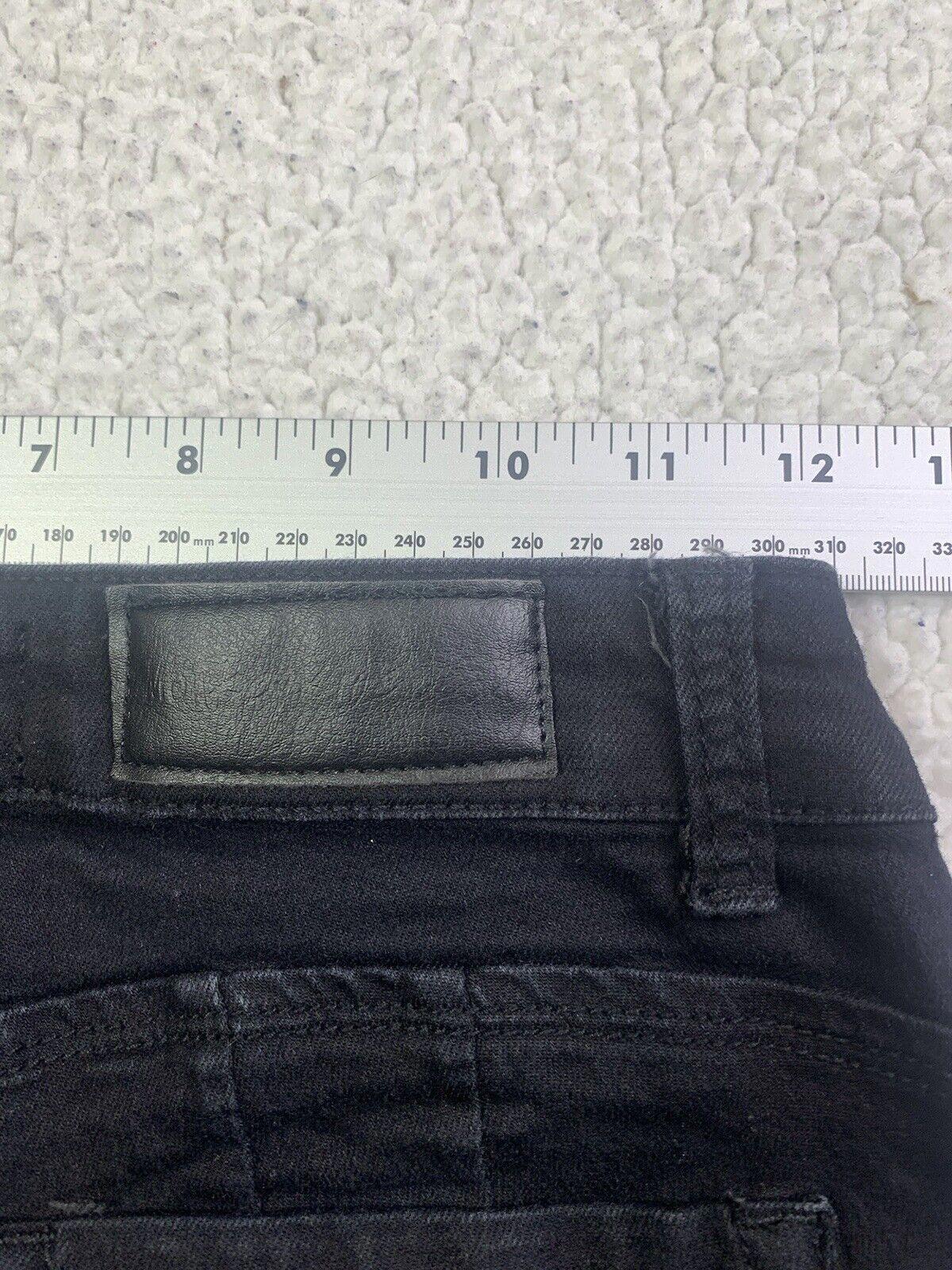 Monkey Ride Jeans Juniors Sz 3/29 Black Skinny  Distressed