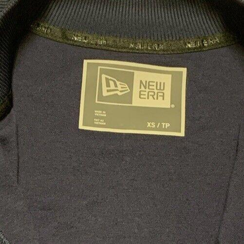 New Era Men's Size XSmall Navy Blue Jacket Varsity Track Full Zip Baseball Neck
