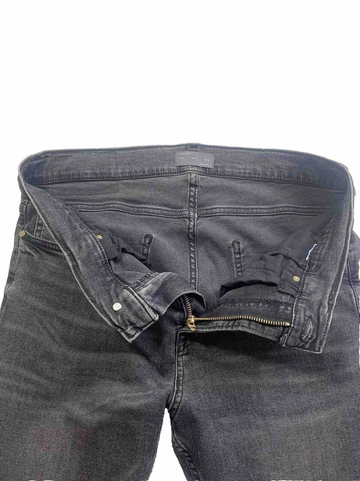 Zara Jeans Men 32 Black Denim  Medium Wash Pants