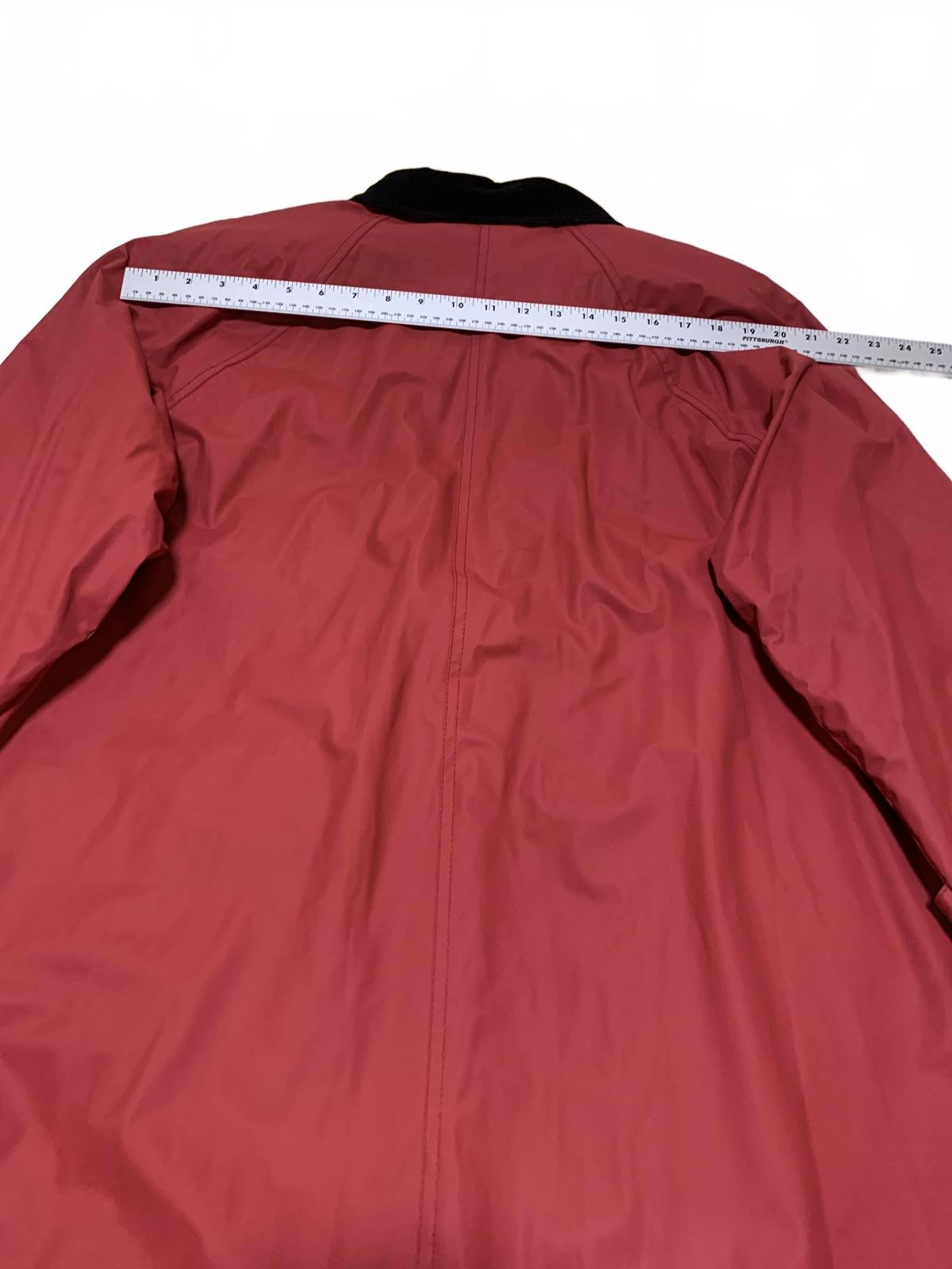 Vintage Misty Harbor Women's L Red Casual Rain Jacket Plaid Pattern PVC shell
