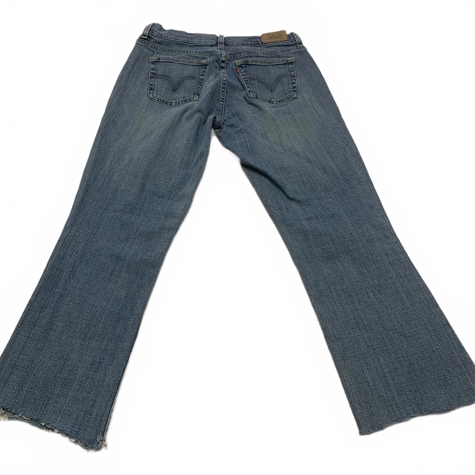 Levi's 515 Boot Cut Jeans Women's Size 6 L Cut Hem 25" Blue W28 x 25L Actual