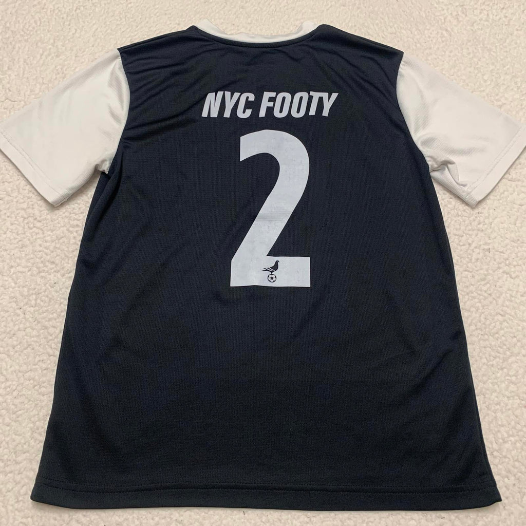 Umbro Unisex Youth Size Small Black NYC Footy Soccer Jersey
