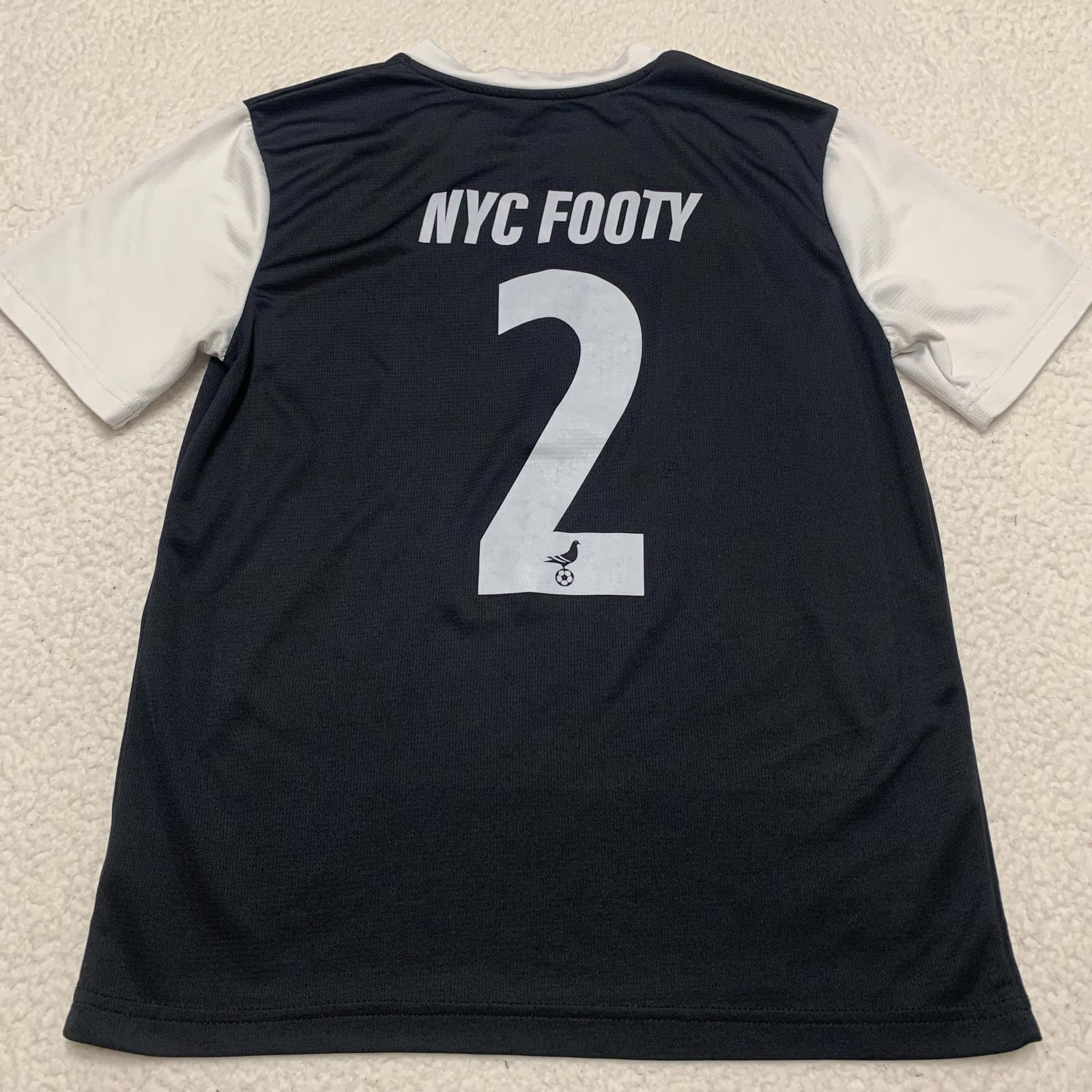Umbro Unisex Youth Size Small Black NYC Footy Soccer Jersey