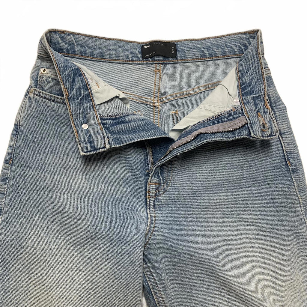 ASOS DESIGN Women's Jeans Size 25/36 Blue  Denim High-Waisted 25 x 30.5 Actual