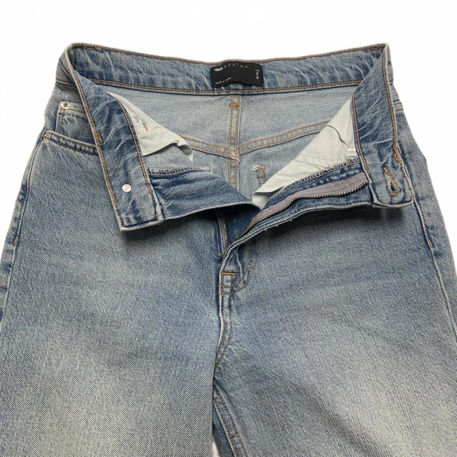 ASOS DESIGN Women's Jeans Size 25/36 Blue  Denim High-Waisted 25 x 30.5 Actual
