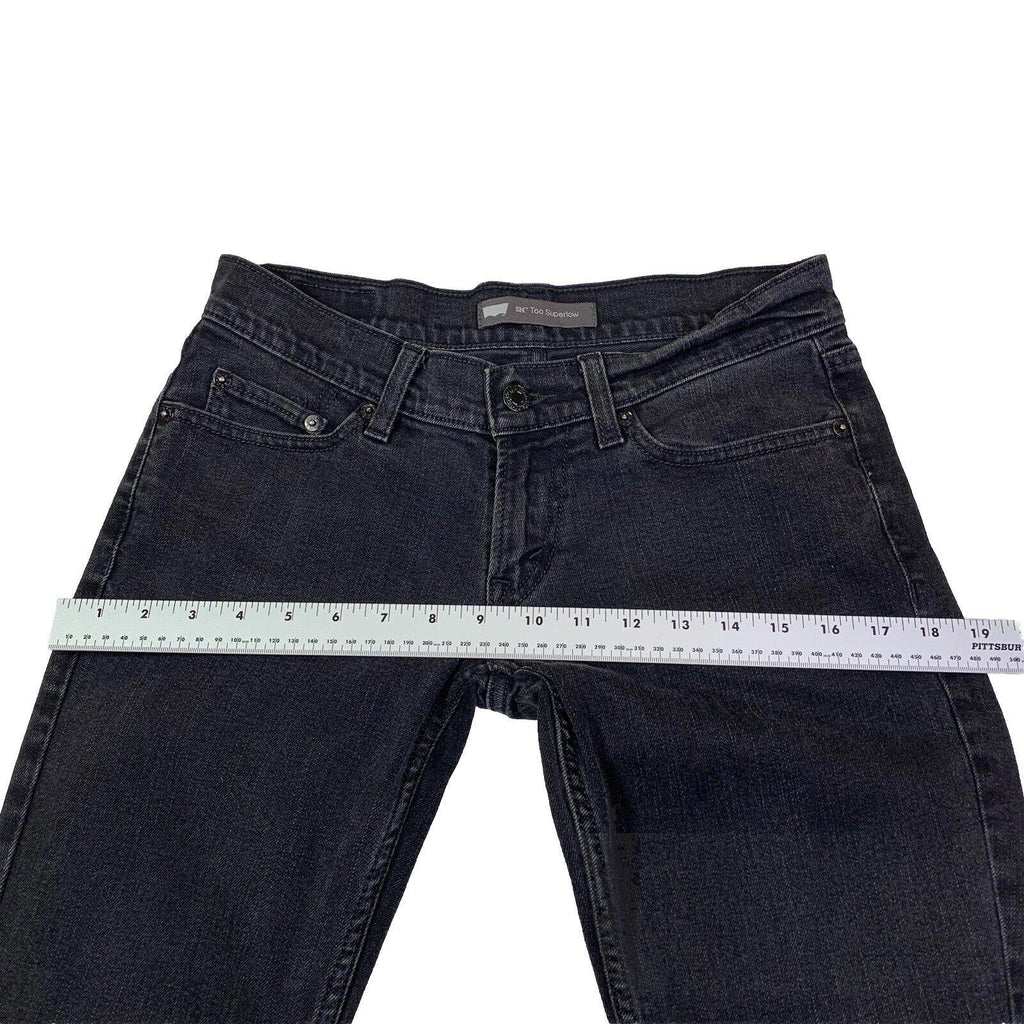 Levis 524 Jeans Girls 5 S/C Black Super low Skinny  Stretch