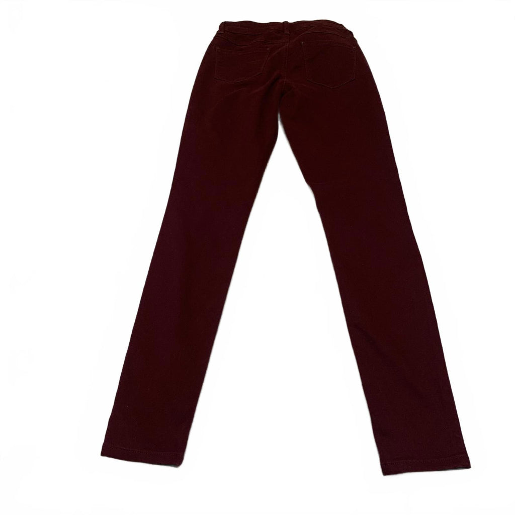 Blue Spice Women's Jeans Size 1  Junior Fit Stretch Skinny Burgundy W26x29.5L