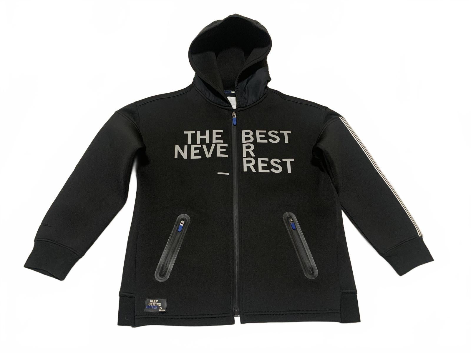 Zara Kids Collection Boys Size 9 Black Zip-Up Hoodie Sweatshirt