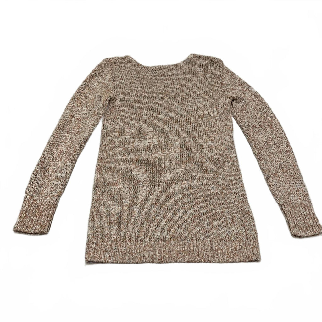 LOFT Women's Size XS Peach Knit Beige Sweater Cozy Fall Layer Long Sleeves