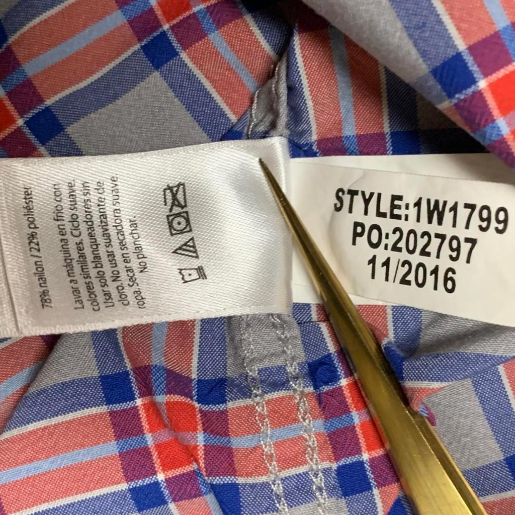 Vineyard Vines Mens Sz XXL Plaid Red Classic Fit Murray Button Shirt