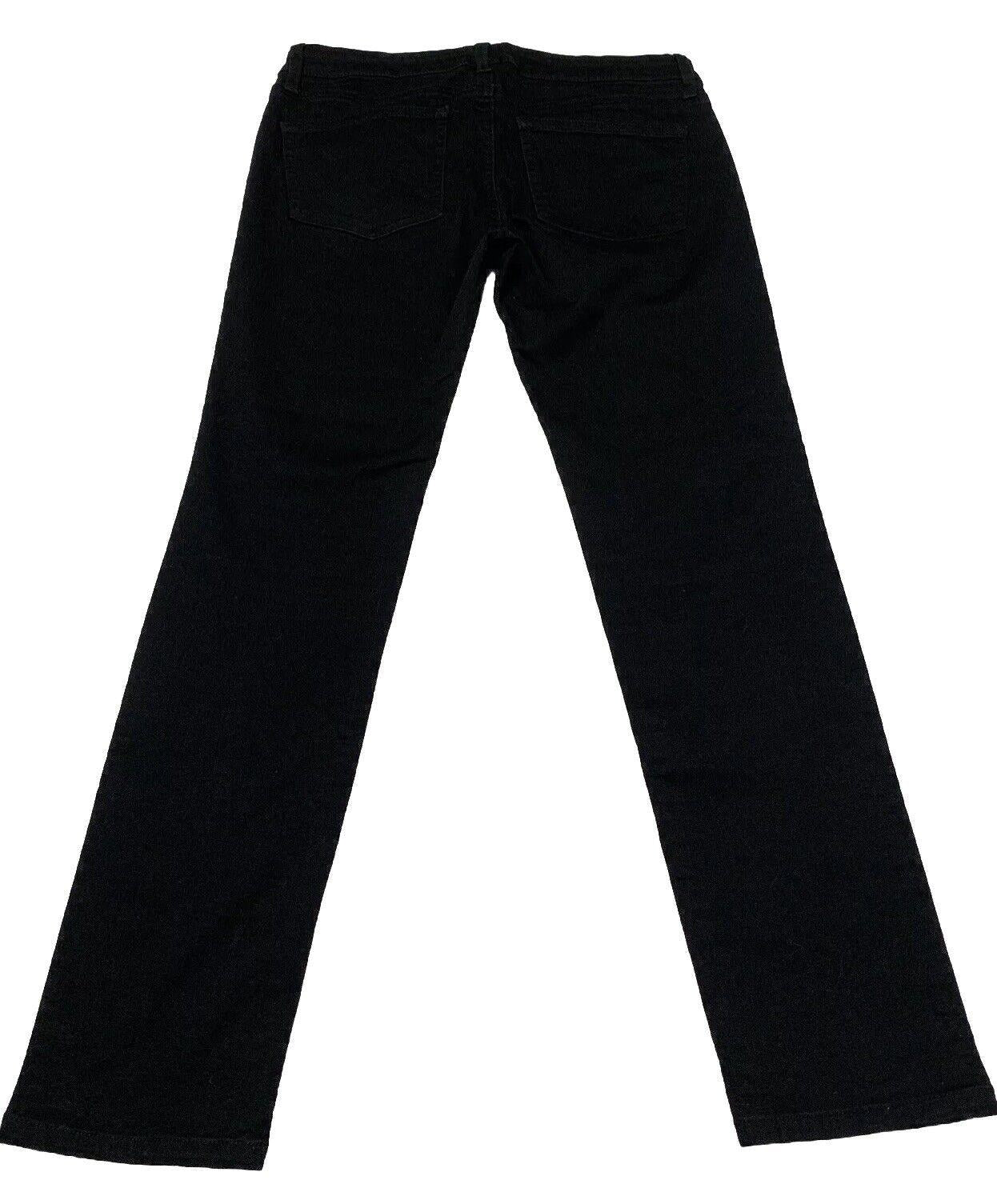 Uniqlo Men's Size 27x 26.75 Black Skinny Jeans Mid Rise Denim Cotton Blend