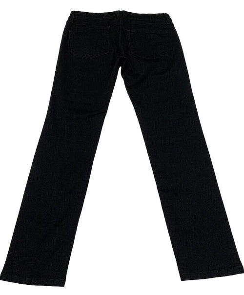 Uniqlo Men's Size 27x 26.75 Black Skinny Jeans Mid Rise Denim Cotton Blend