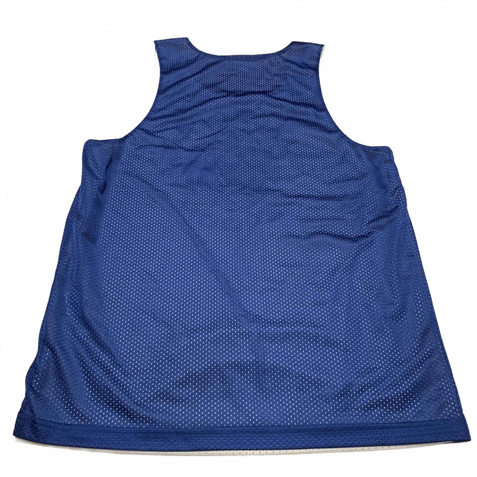 Sport-Tek Unisex Sz L Blue White Bronxville Hoops Basketball Jersey Reversible
