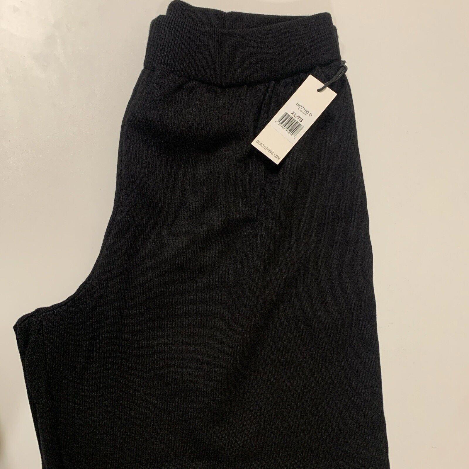 Dex Clothing Women’s X Large Black Noir Wide Leg Gaucho Culottes Cropped Pants