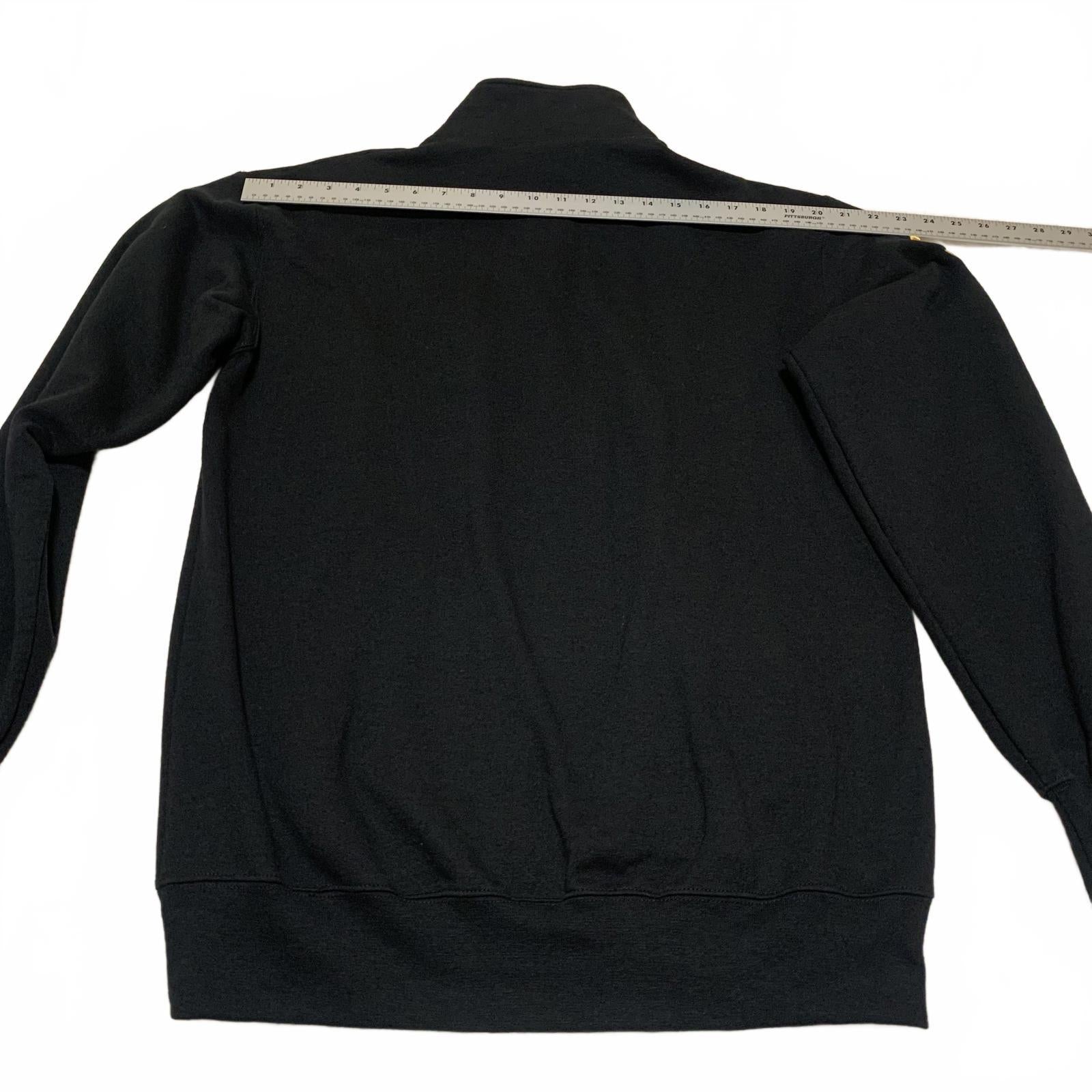Champion Eco Authentic Men’s Team Pyramid Size L Black Quarter-Zip Sweatshirt