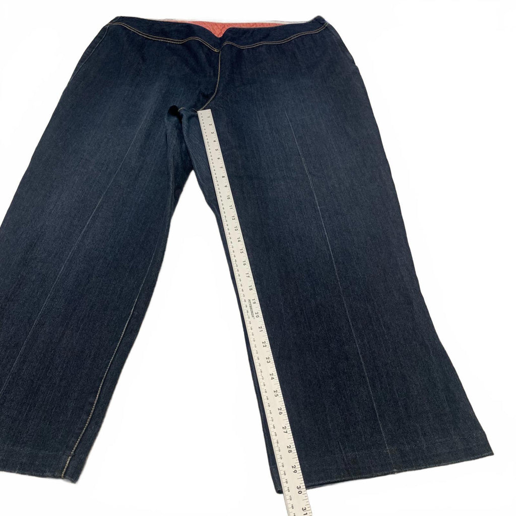 Sigrid Olsen Women's Sz 20 W Denim Jeans  Wide-Leg 44 x 30