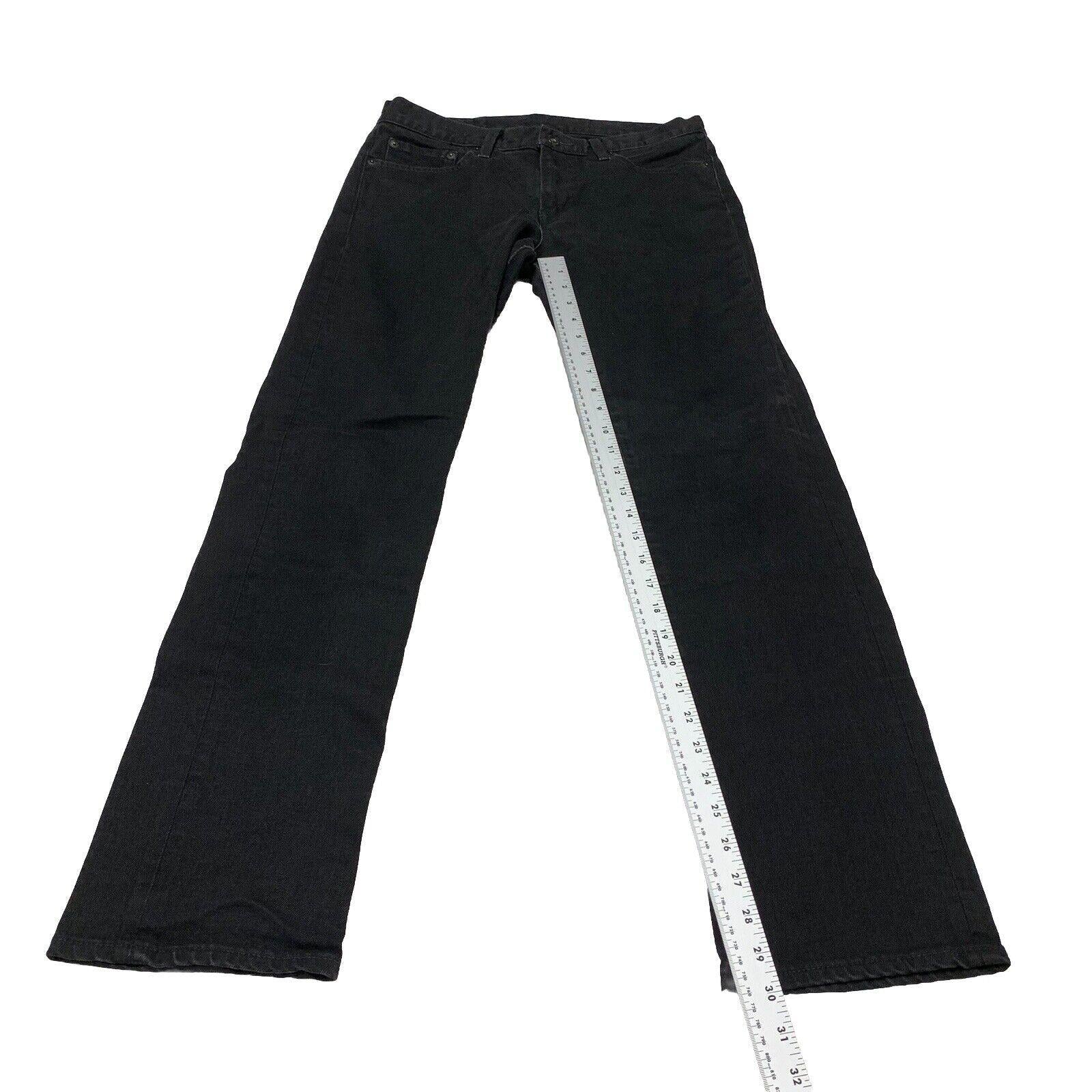 UNIQLO Girls Size 5 Black Jeans Slim Fit Straight Legs from Japan