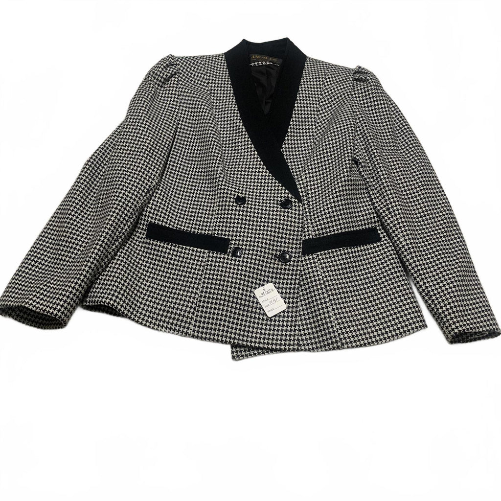 VTG 80s Jacques New York Paris Womens Sz 14 1/2 Career Blazer Jacket Wool USA