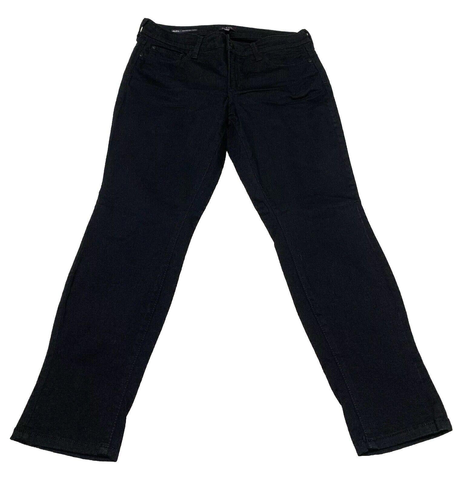 NYDJ Women’s Size 6 Black Jeans Straight Leg Stretch Lift Tuck Technology