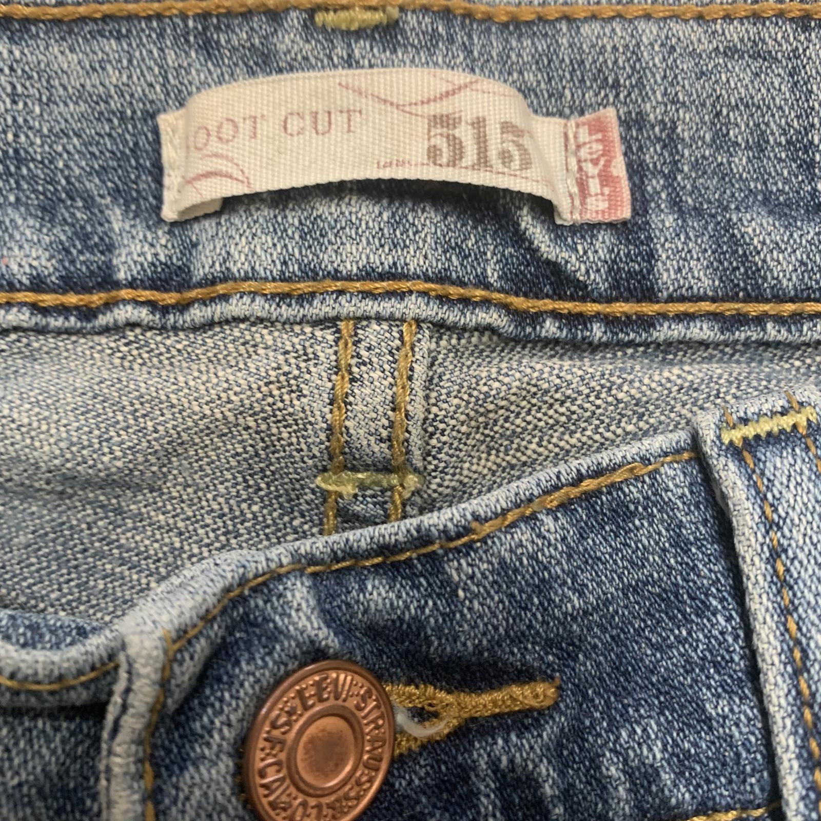Levi's 515 Boot Cut Jeans Women's Size 6 L Cut Hem 25" Blue W28 x 25L Actual