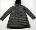 Zara Basic Women’s X-Small Black Lightweight Packable Puffer Long Hooded Jacket