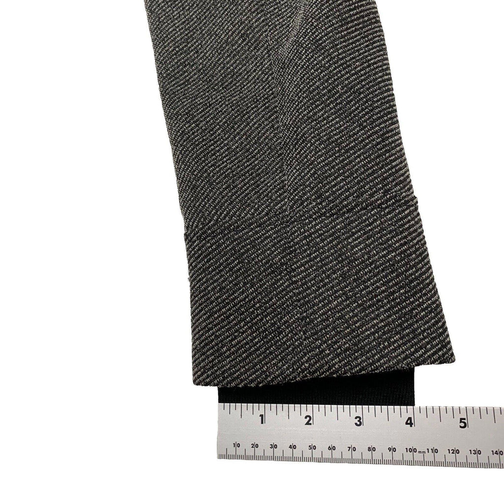 Zara Man buckle High Collar  Coat Size 42 Herringbone Gray Made in Turkey