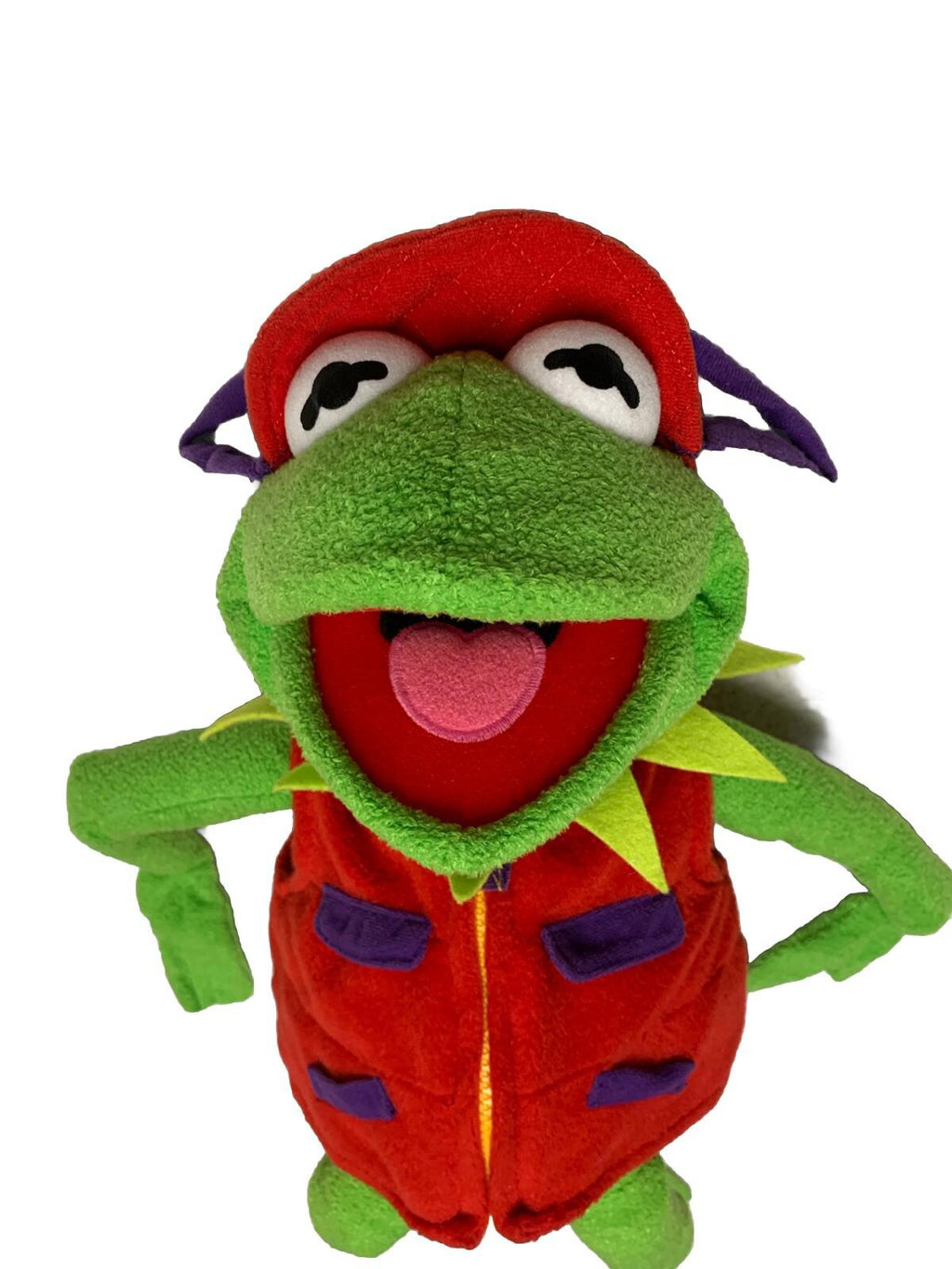 Macy's Muppets Kermit the Frog Frogtographer Photographer Plush 26" No Camera