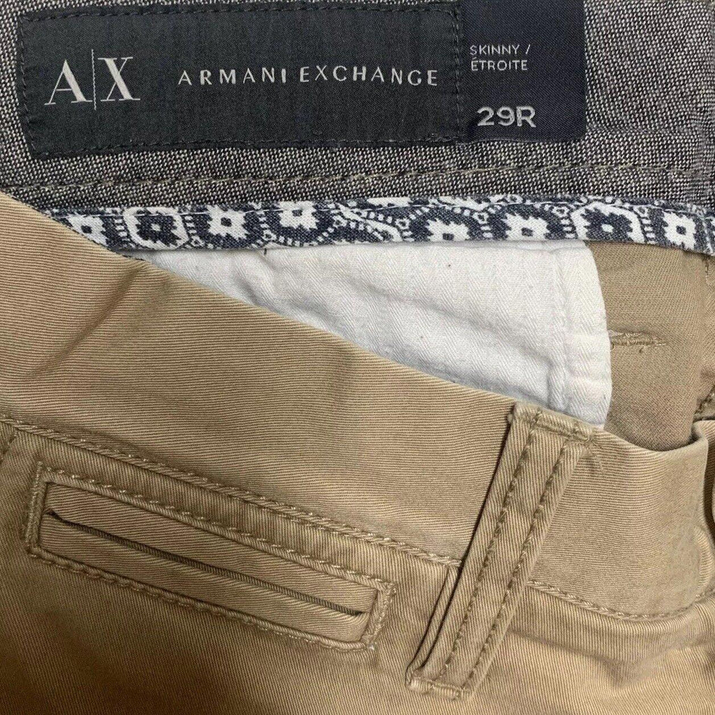 A/X Armani Exchange Men's Size 29R Cotton Skinny Chino Style Straight Leg