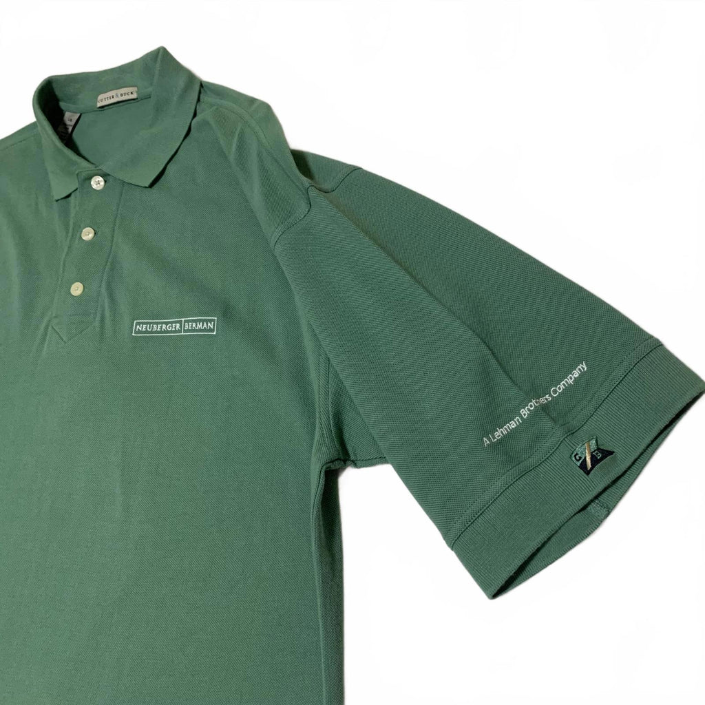 Cutter & Buck Neuberger Lehman Mens Size Large Green Polo Shirt